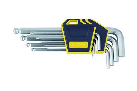 9pcs 塑插亞光球頭加長內(nèi)六角扳手組套