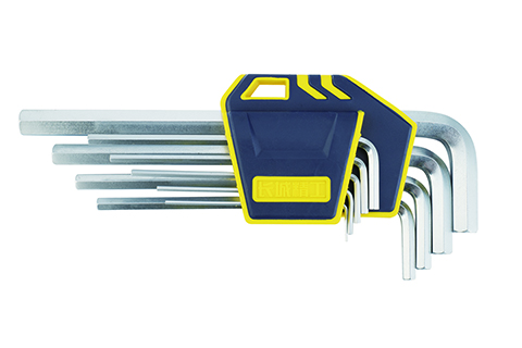 9pcs 塑插亞光平頭加長內(nèi)六角扳手組套