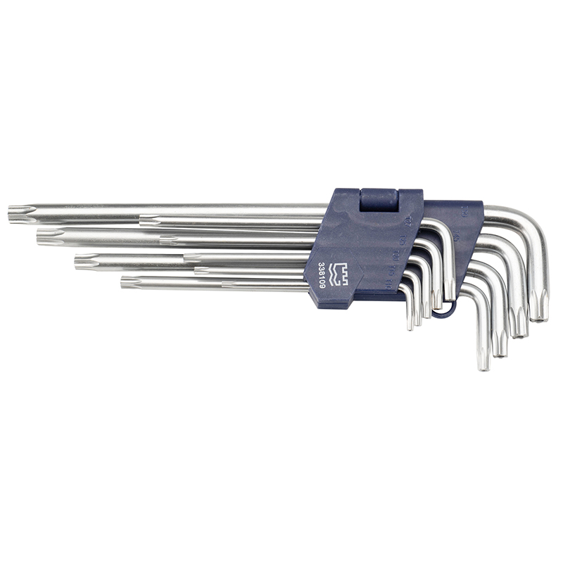 9pcs 亞光花型特長內(nèi)六角扳手組套