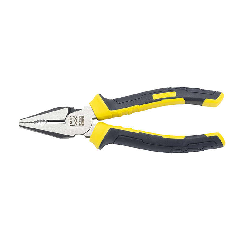 Great Wall Industrial-Grade German-Style Bi-Color Handle Combination Pliers，Labor-Saving