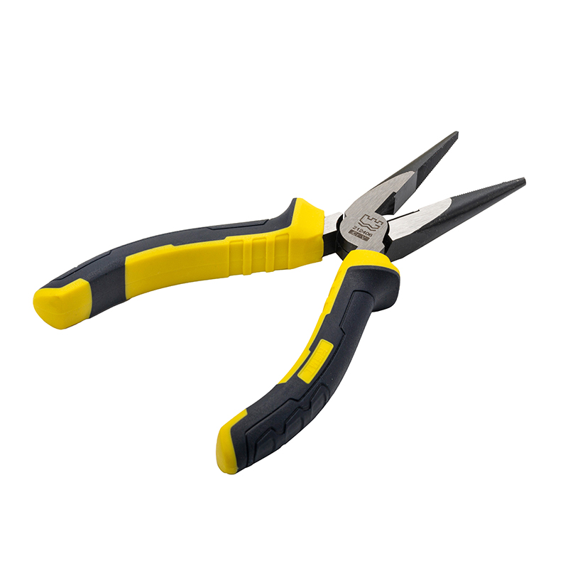 Great Wall Industrial-Grade German-Style Bi-Color Handle Long Nose Pliers，Labor-Saving