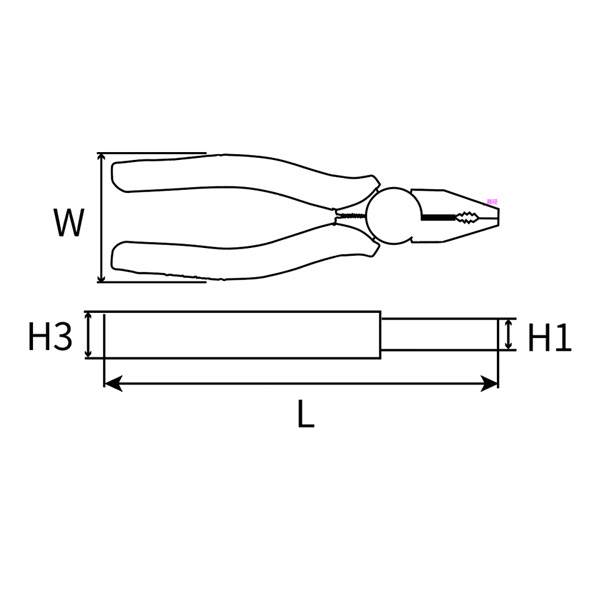 Great Wall Industrial-Grade Japanese-Style Combination Pliers，Labor-Saving